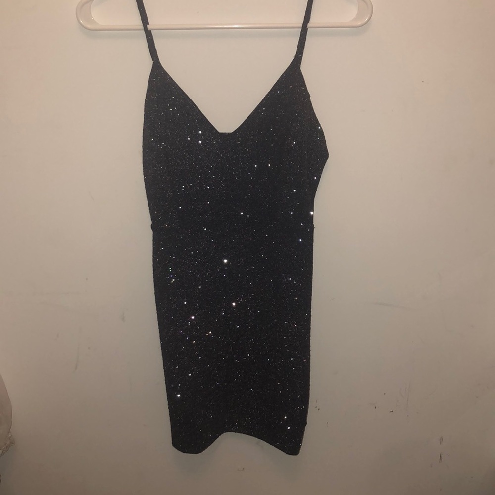 Gorgeous navy blue sparkly, tight